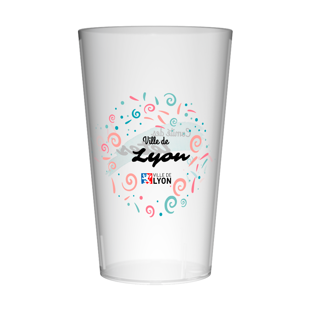 Gobelet personnalisé Comité des Fêtes Pastel
