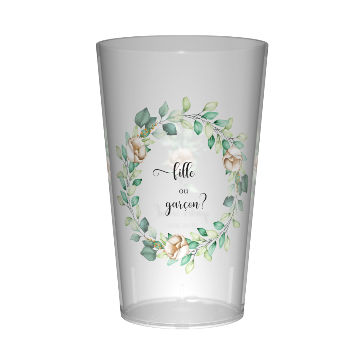 Gobelet personnalisé Gender Reveal Couronne