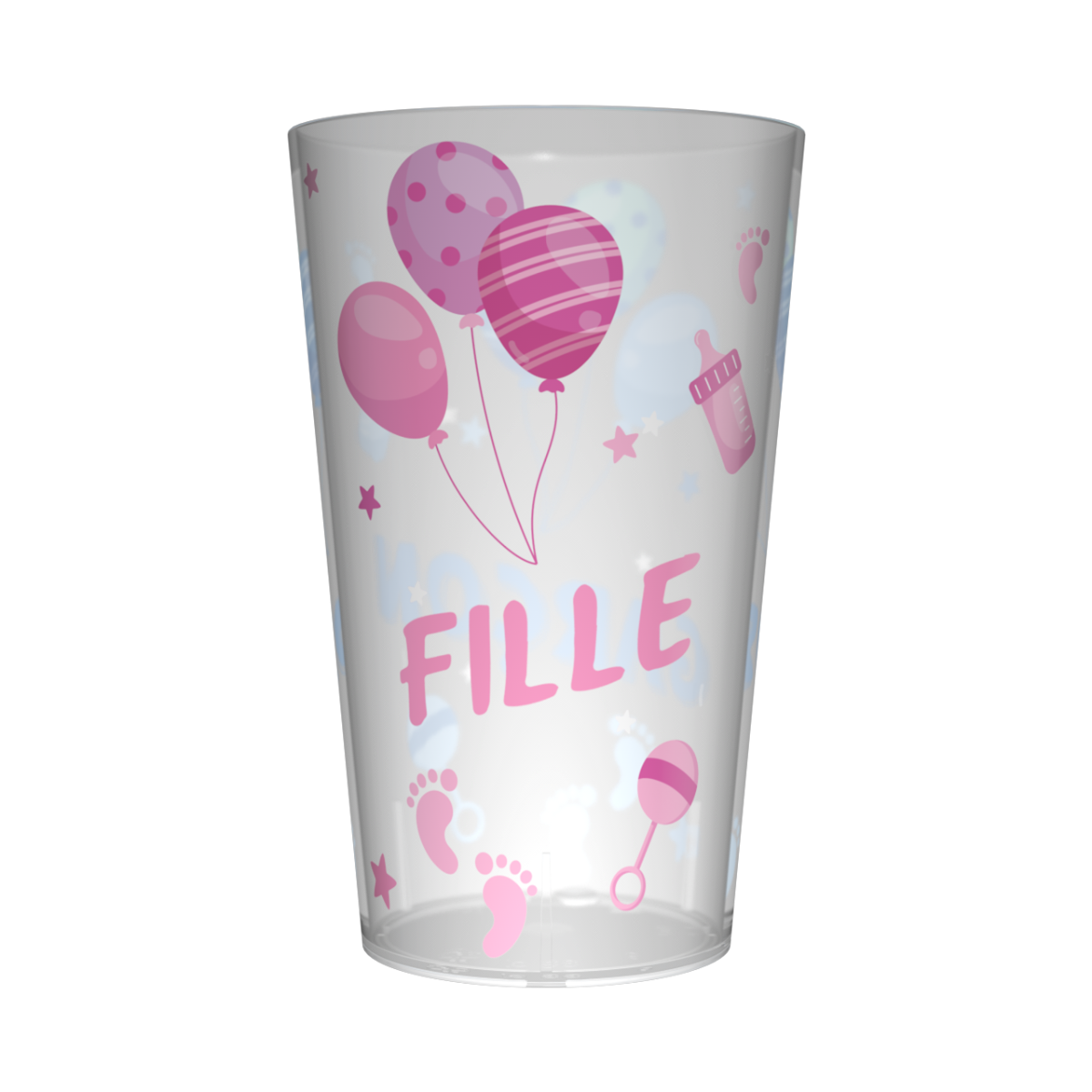 Gobelet personnalisé Gender Reveal Garçon & Fille