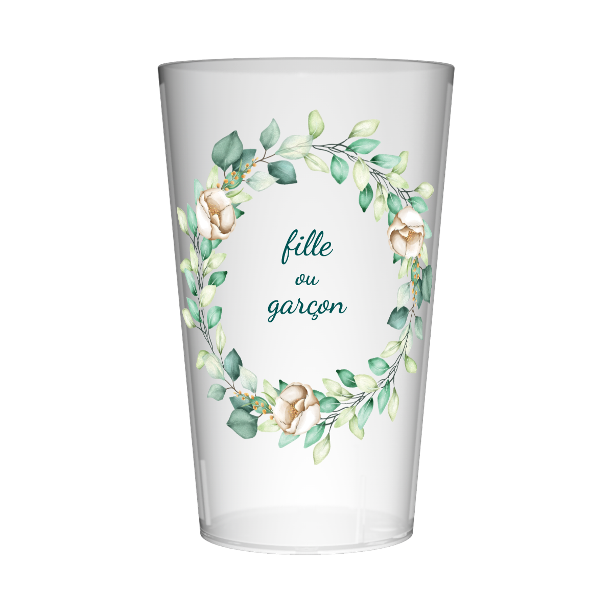 Gobelet personnalisé Gender Reveal Couronne