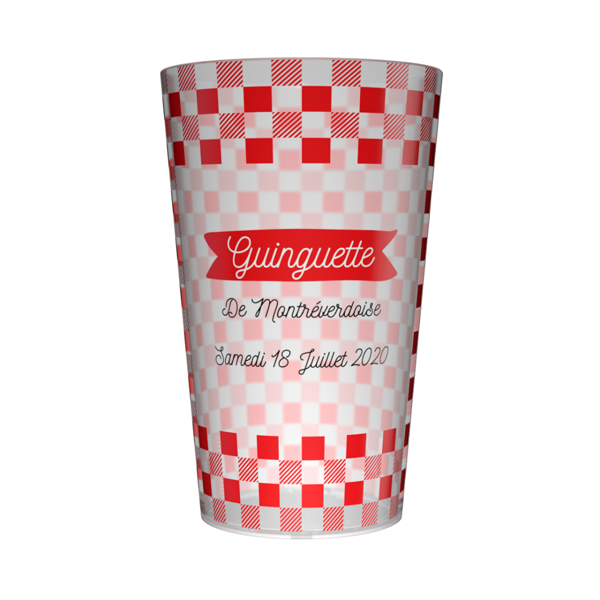 Gobelet personnalisé Guinguette Vichy