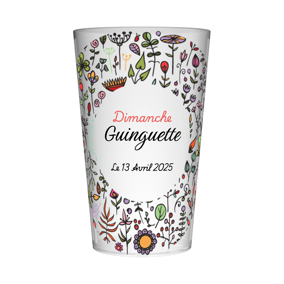 Gobelet personnalisé Guinguette Printemps