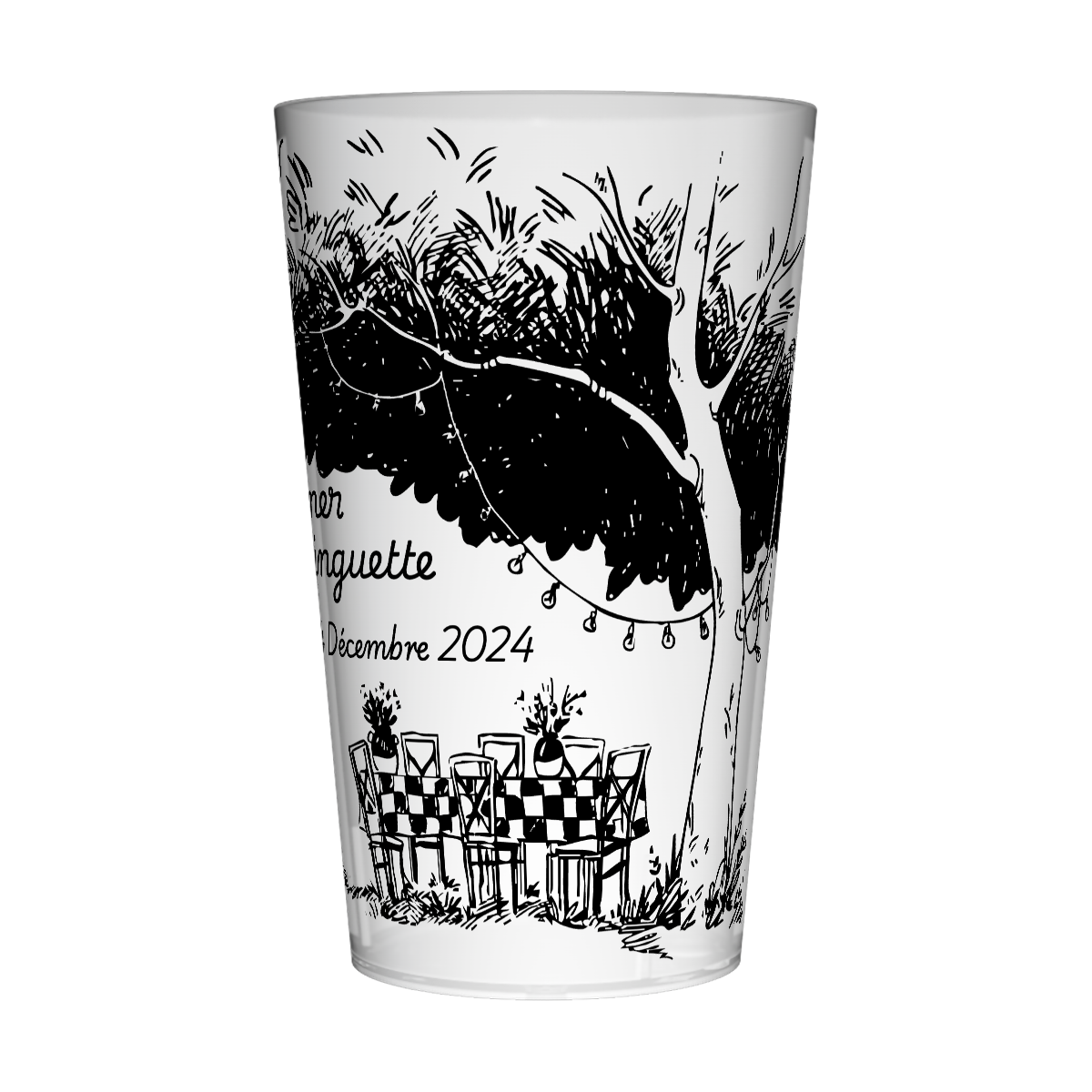 Gobelet personnalisé Guinguette Dessins