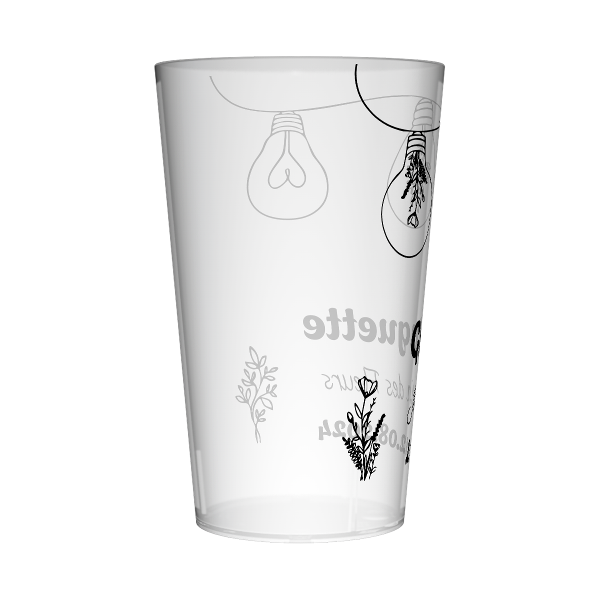 Gobelet personnalisé Guinguette Guirlande Ampoule 2