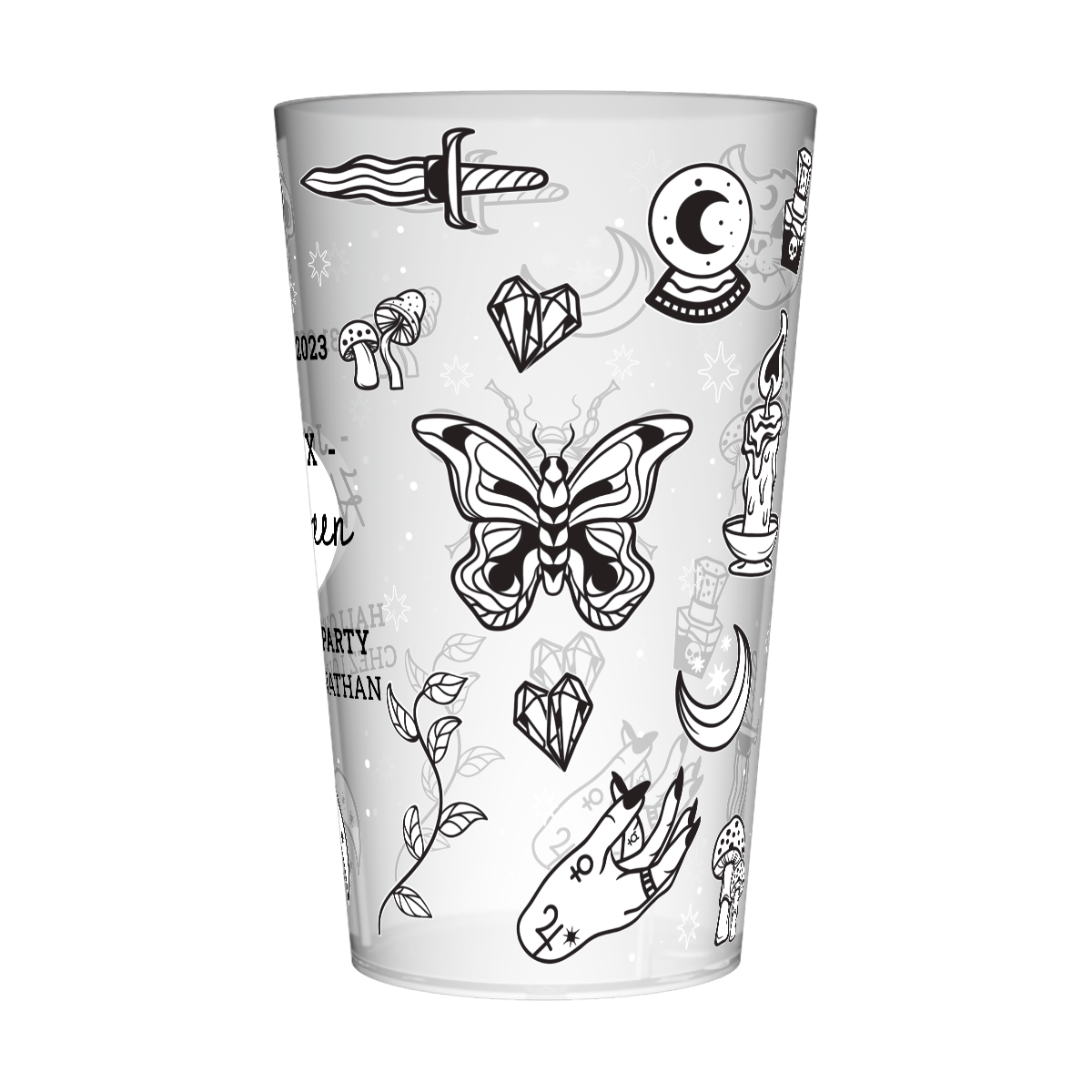 Gobelet personnalisé Halloween Black & White 2