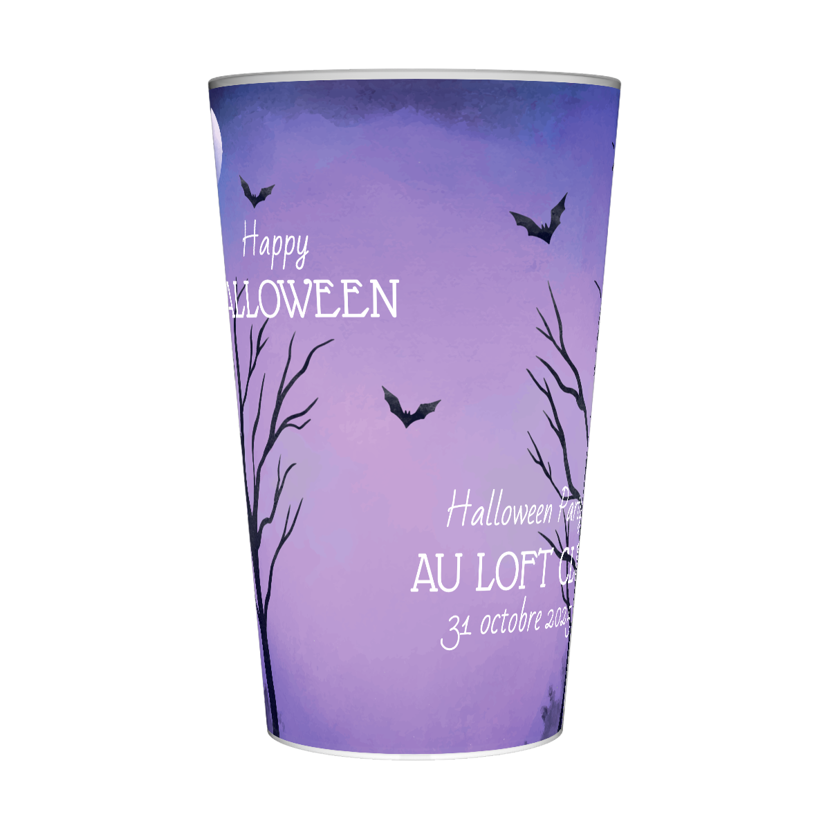 Gobelet personnalisé Halloween Ténébreux