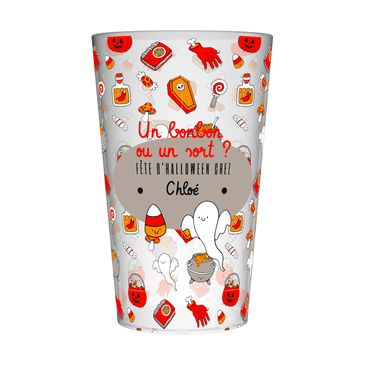 Gobelet personnalisé Halloween Coloré