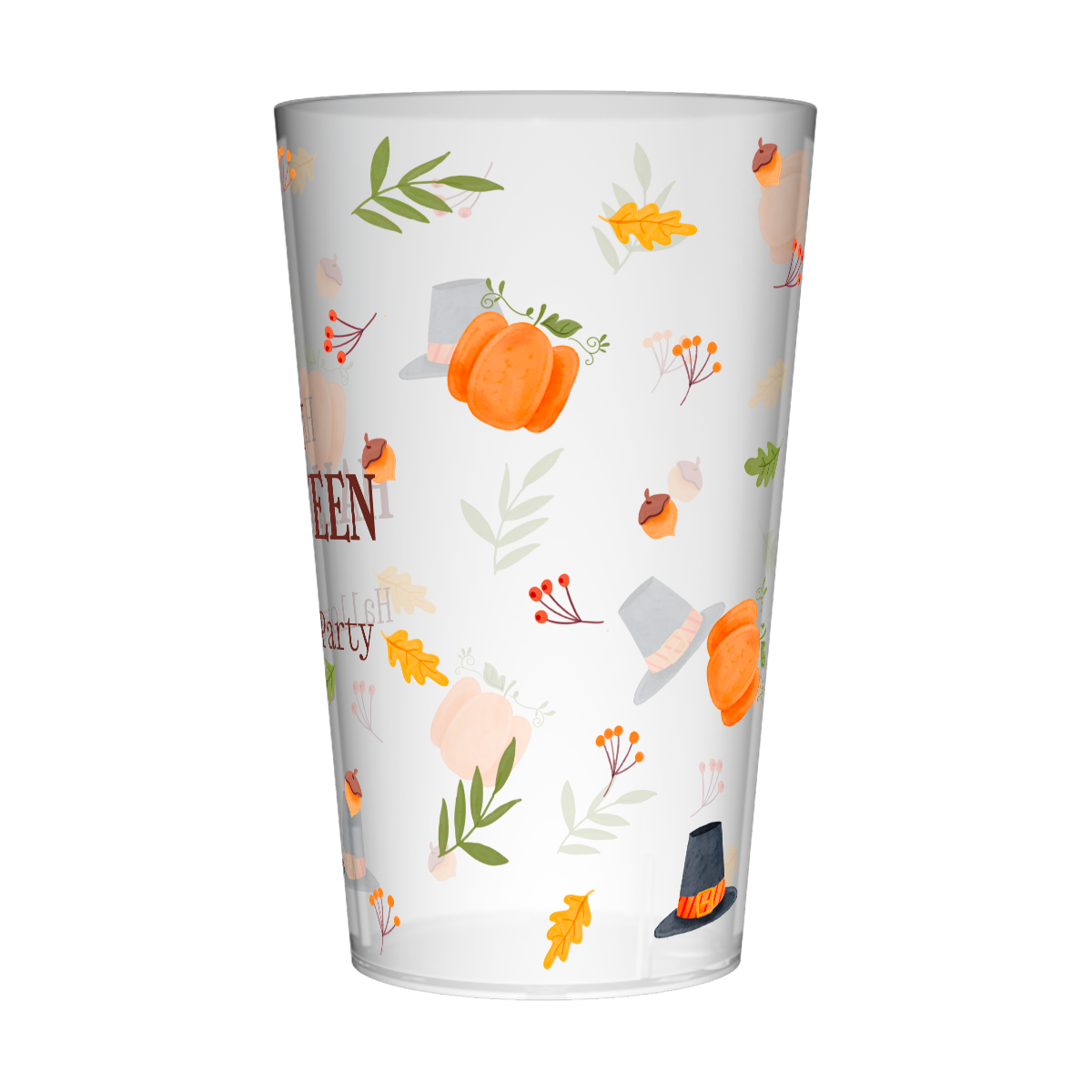 Gobelet personnalisé Halloween Chapeau & Citrouille 2