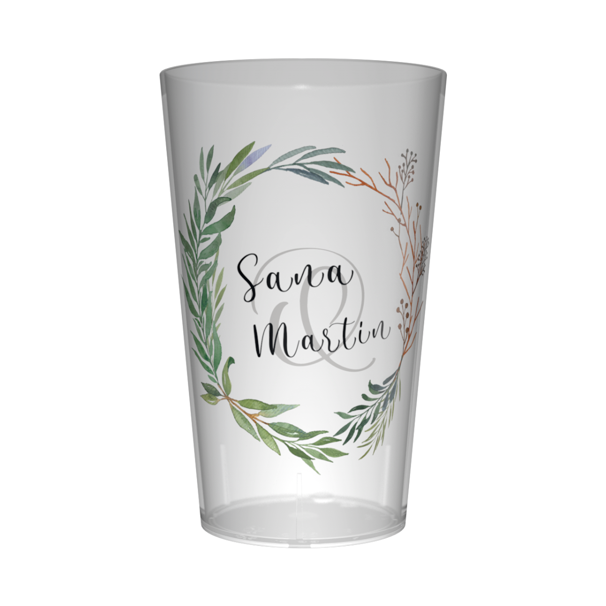 Gobelet personnalisé Mariage Couronne de Laurier