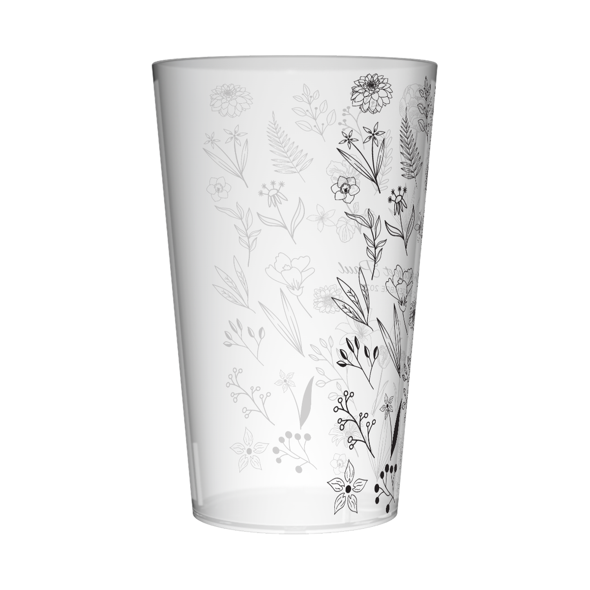 Gobelet personnalisé Mariage Dessin Fleur 3