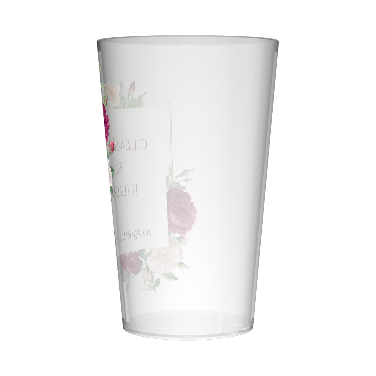 Gobelet personnalisé Mariage Pivoine 3