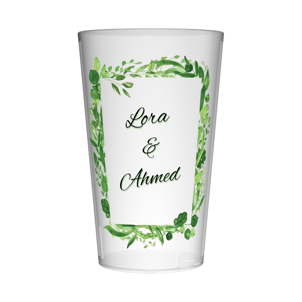 Gobelet personnalisé Mariage Cadre Végétal