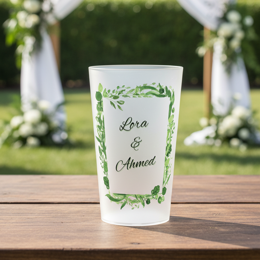 gobelet personnalise mariage vert
