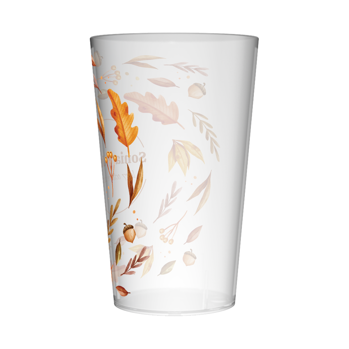 Gobelet personnalisé Mariage Feuilles Automne 2