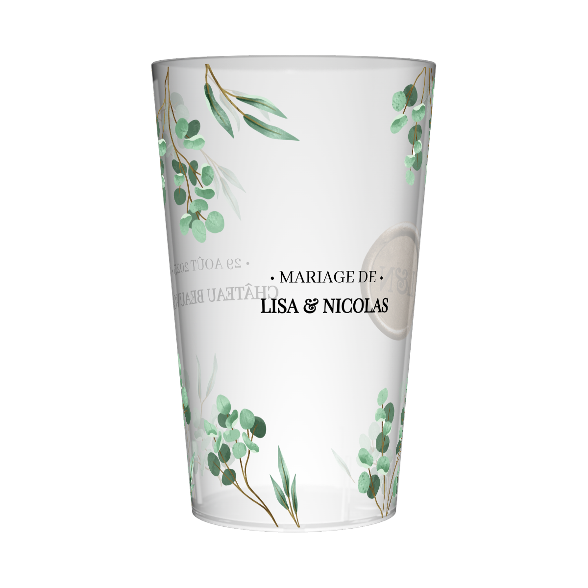 Gobelet personnalisé Mariage Cachet de Cire 3