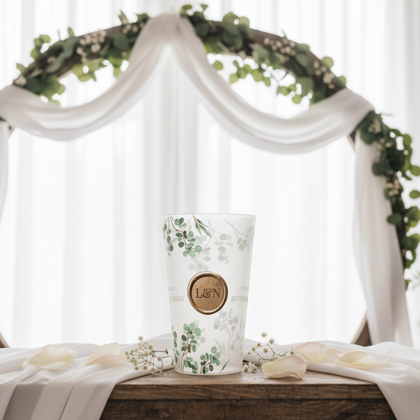 gobelet personnalise mariage cire