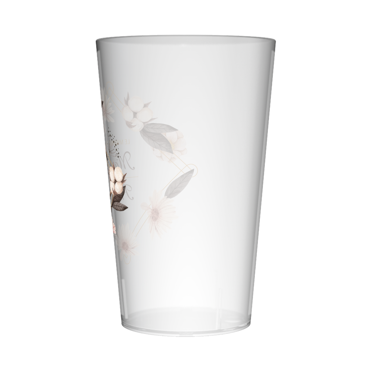Gobelet personnalisé Mariage Losange de Fleurs 3