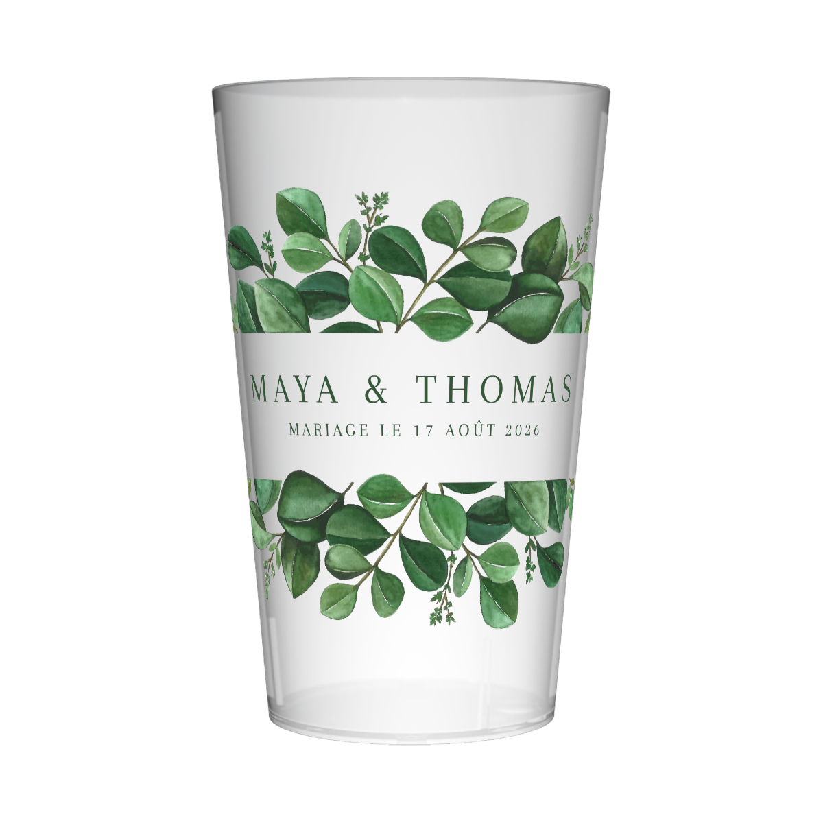 Gobelet personnalisé Mariage Nature