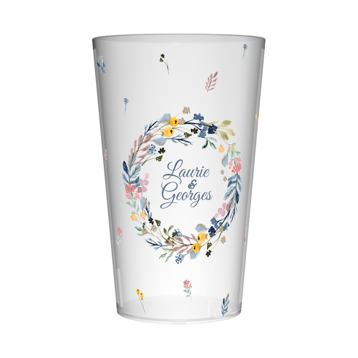 Gobelet personnalisé Mariage Mini Fleurs