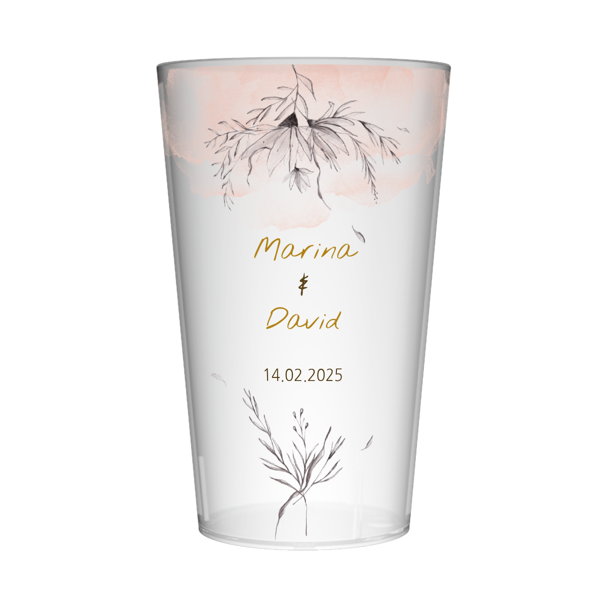 Gobelet personnalisé Mariage Bohème