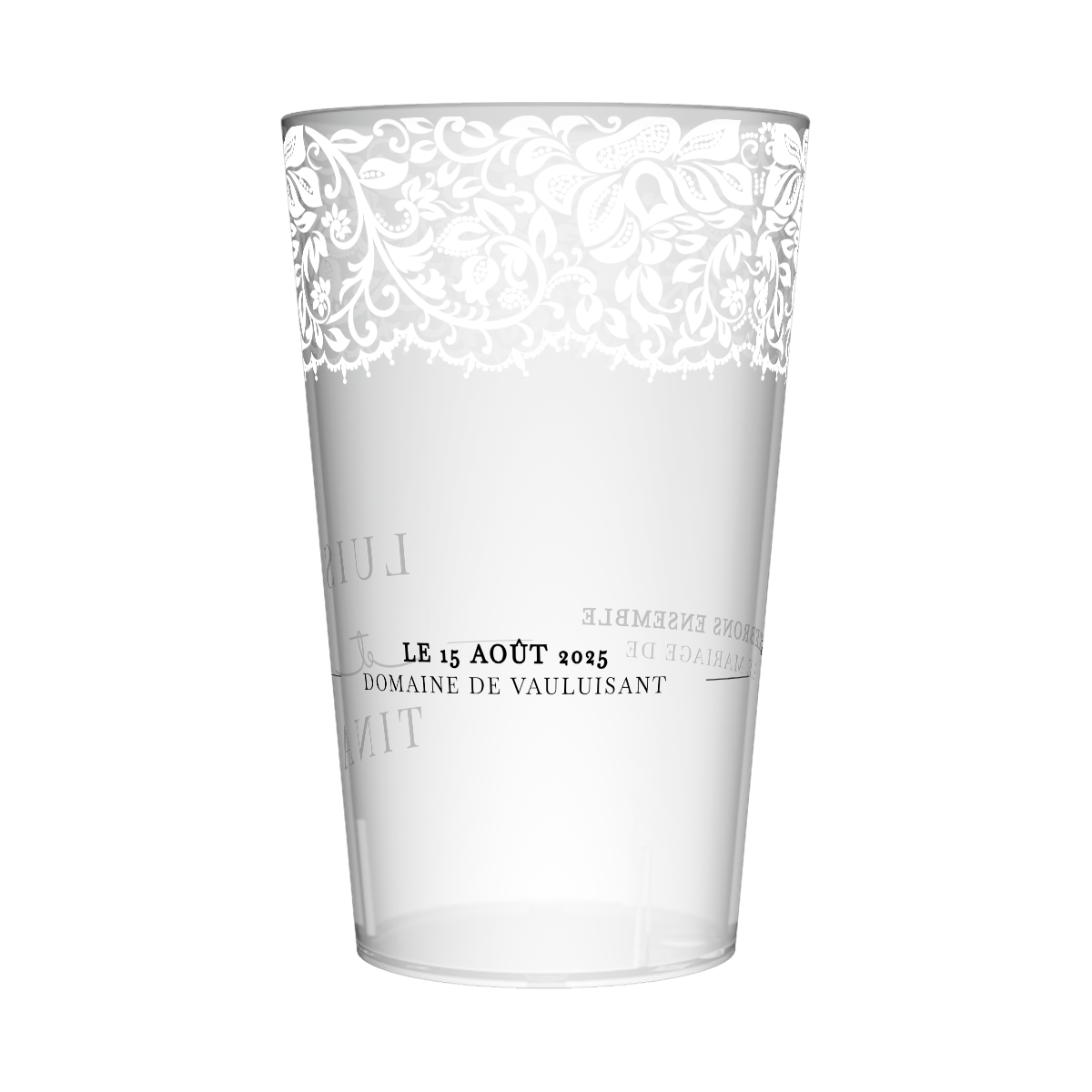 Gobelet personnalisé Mariage Chic & Sobre 2