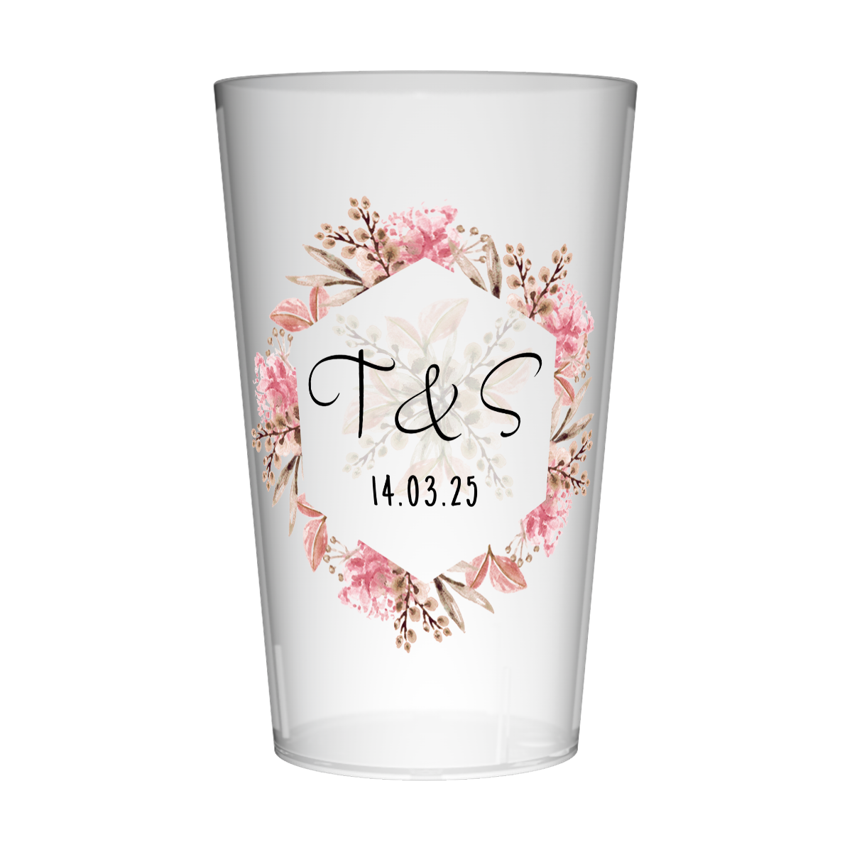 Gobelet personnalisé Mariage Pastel 2