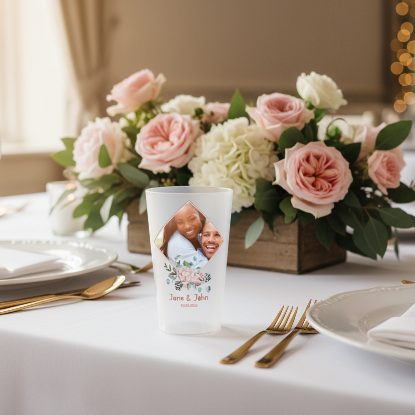 gobelet personnalise mariage photo & fleurs