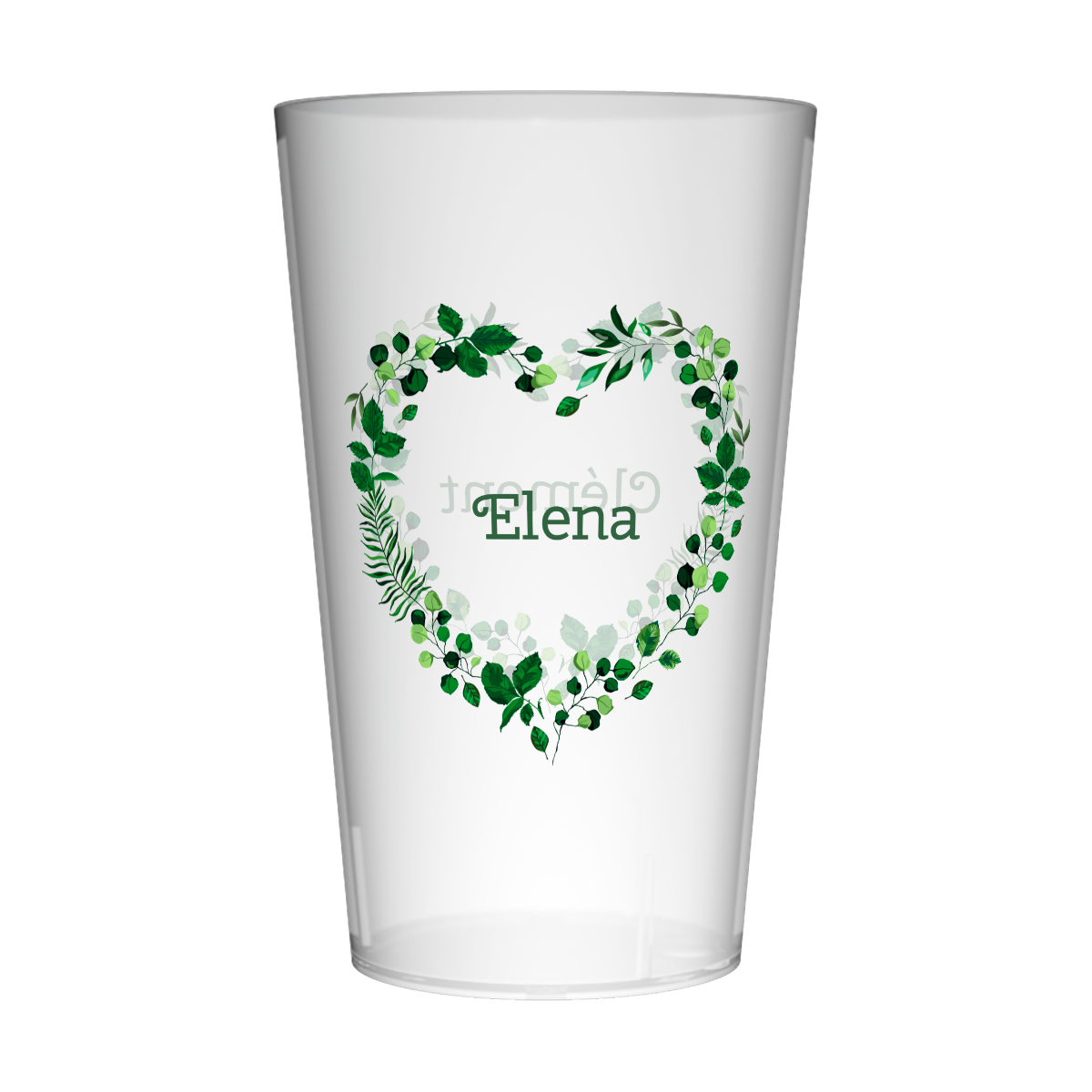 Gobelet personnalisé Mariage Cœur Nature