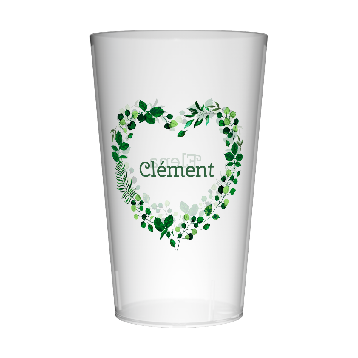 Gobelet personnalisé Mariage Cœur Nature 2