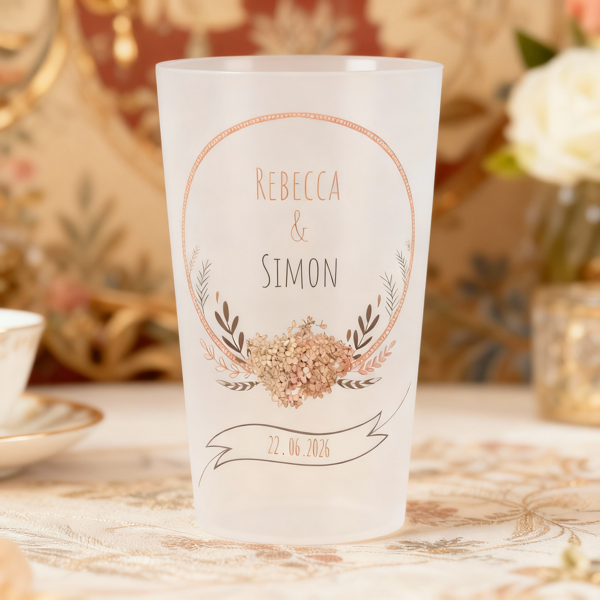 gobelet personnalise mariage pervenche