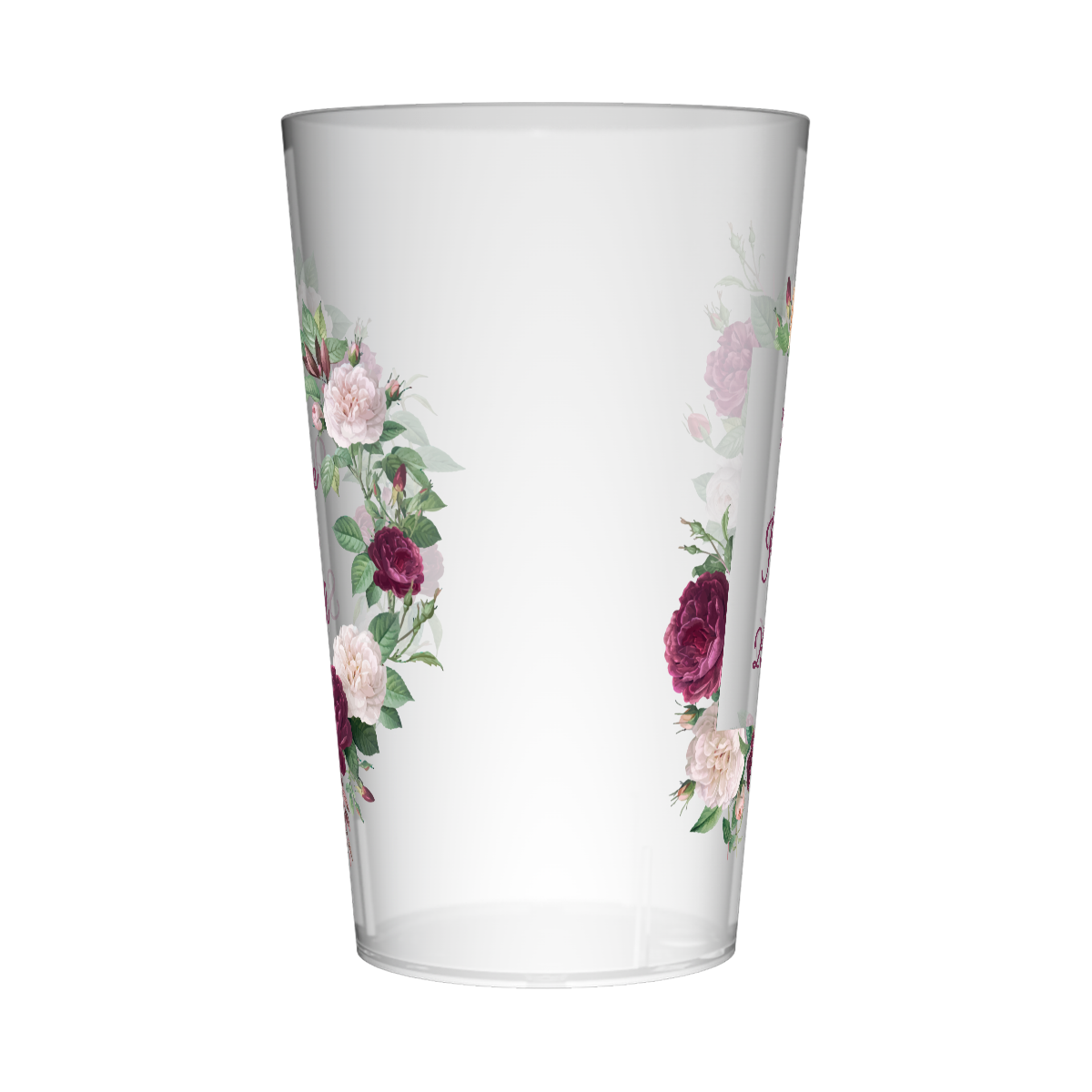 Gobelet personnalisé Mariage Trio de Pivoines