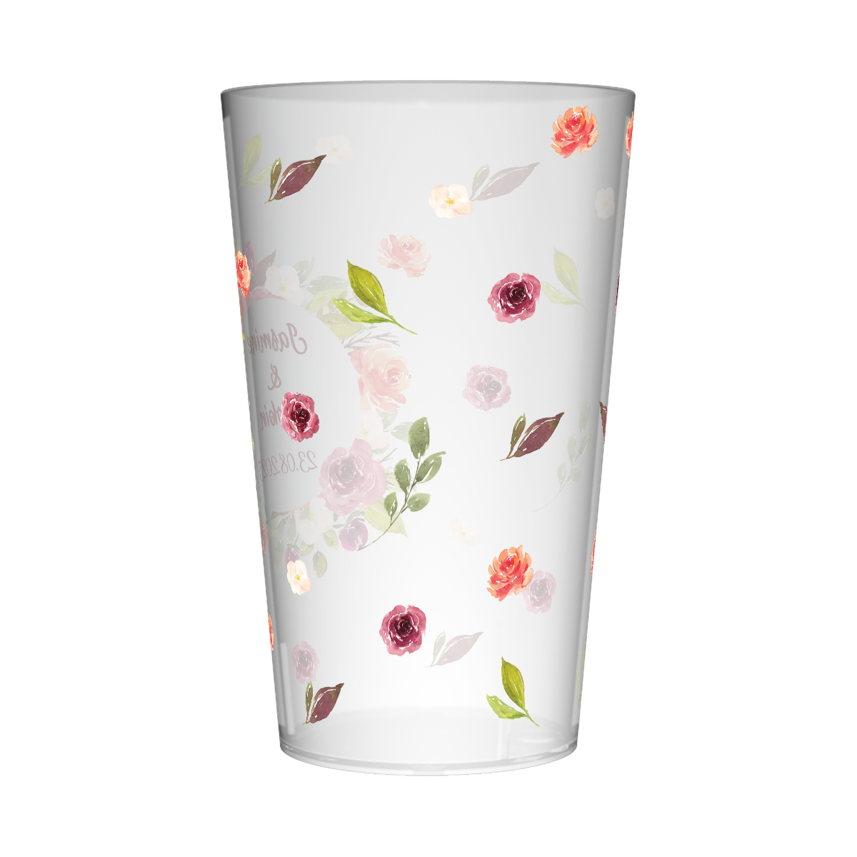 Gobelet personnalisé Mariage Ornement Floral 2