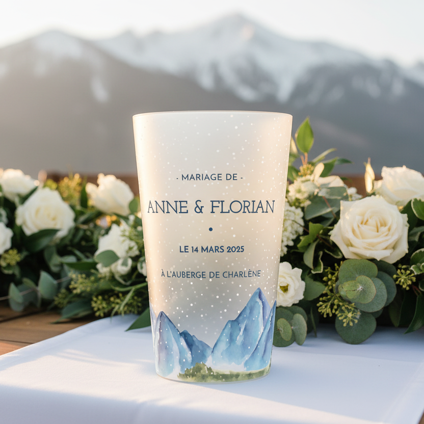 gobelet personnalise mariage montagne