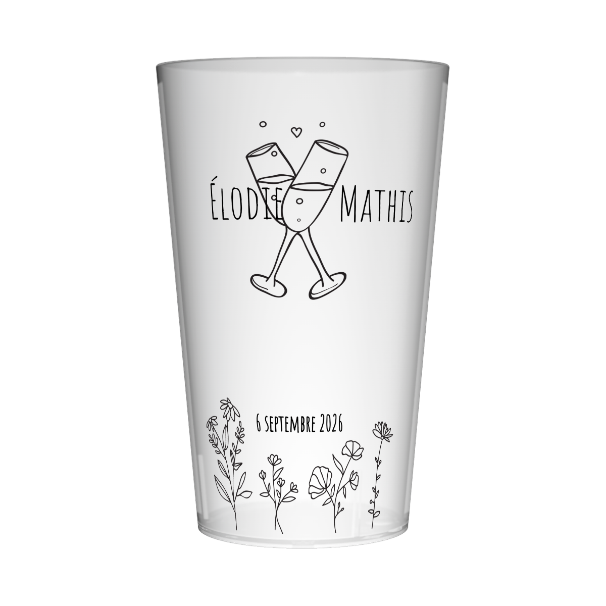 Gobelet personnalisé Mariage Tchin