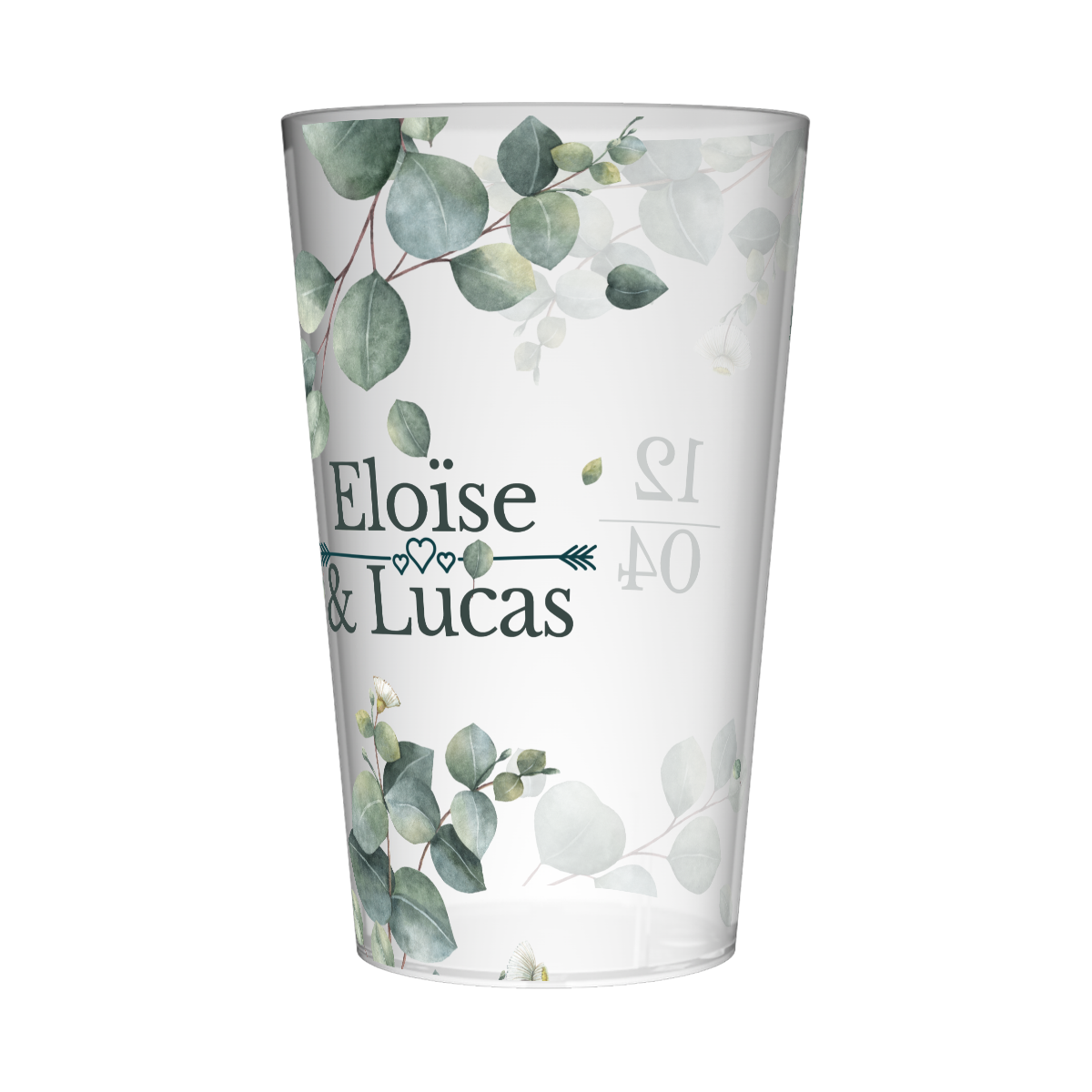 Gobelet personnalisé Mariage Branche Fleuri