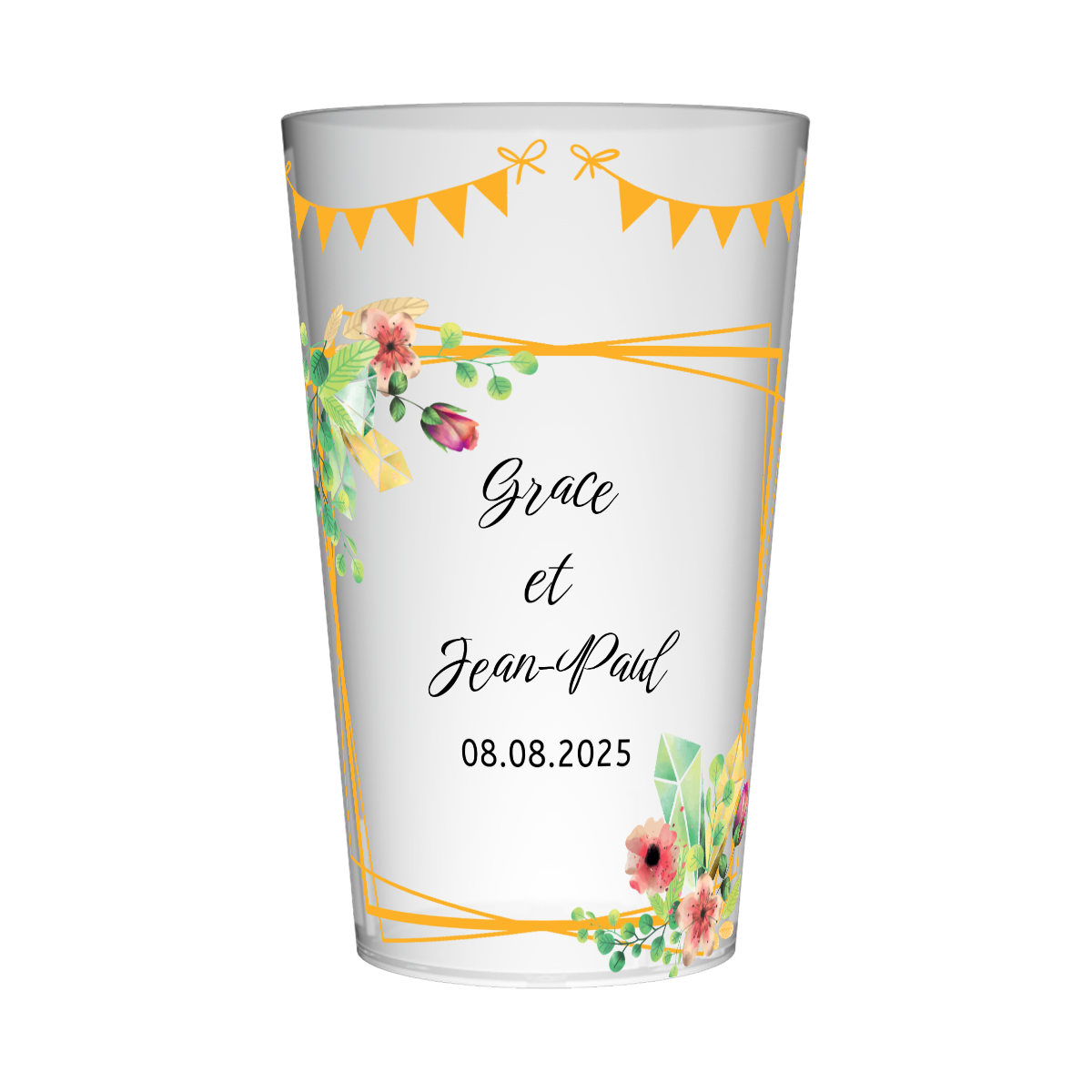 gobelet personnalise mariage guinguette
