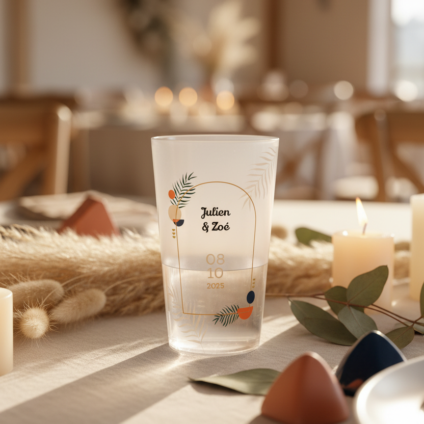 gobelet personnalise mariage ambiance love