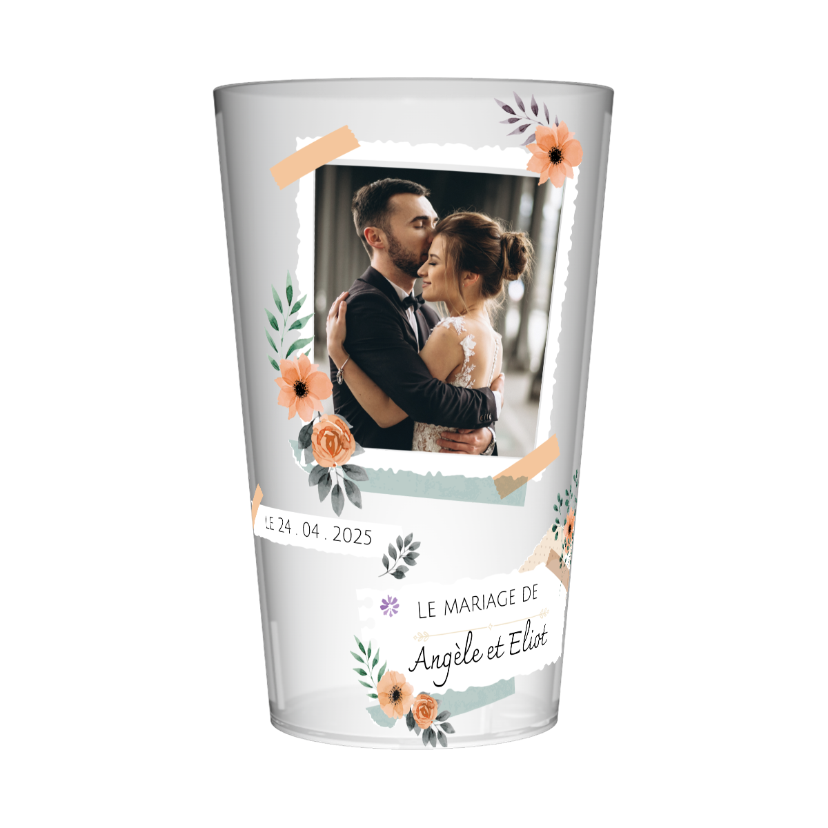 gobelet personnalise mariage photo
