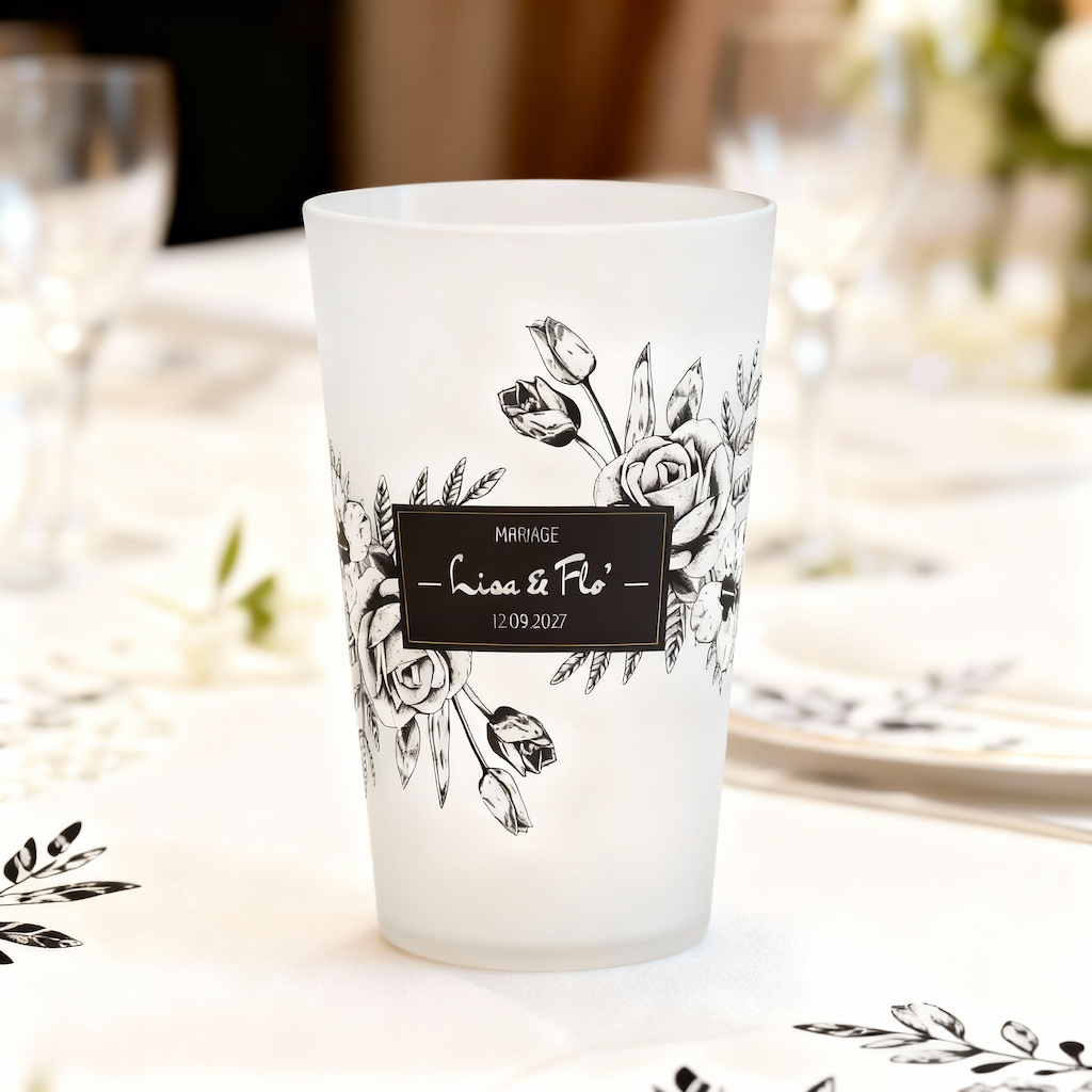 Gobelet personnalisé Mariage Contraste ambiance