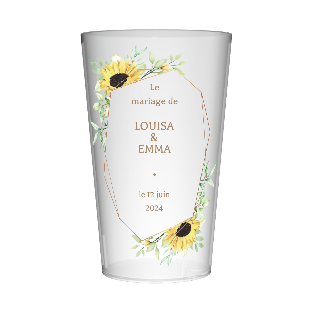 gobelet personnalise mariage 25 cl