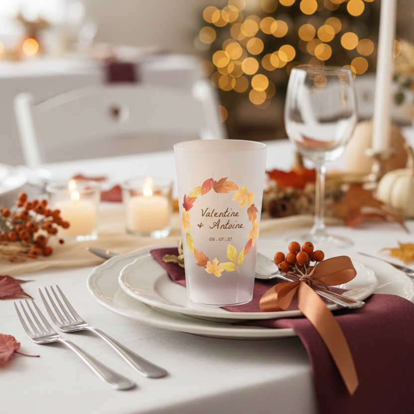 gobelet personnalise mariage automne