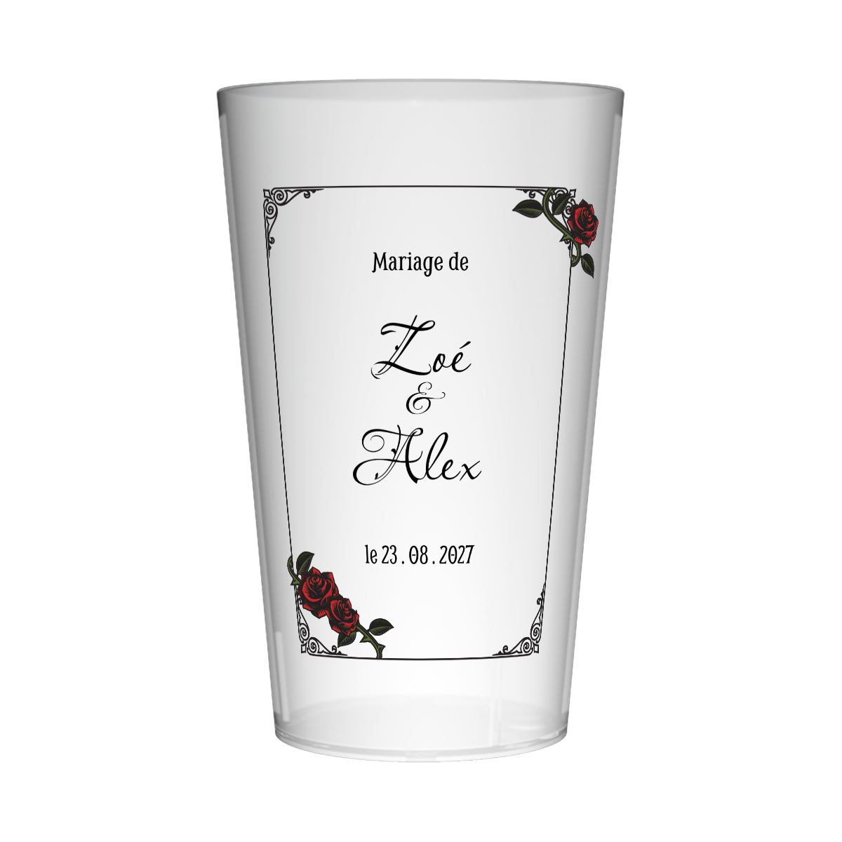 Gobelet personnalisé Mariage Guitare