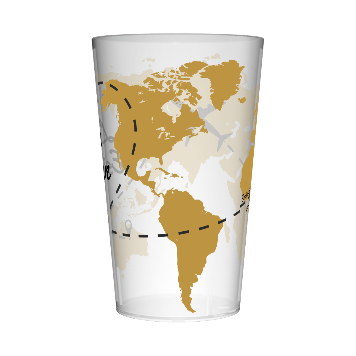 Gobelet personnalisé Mariage Tour du Monde 2