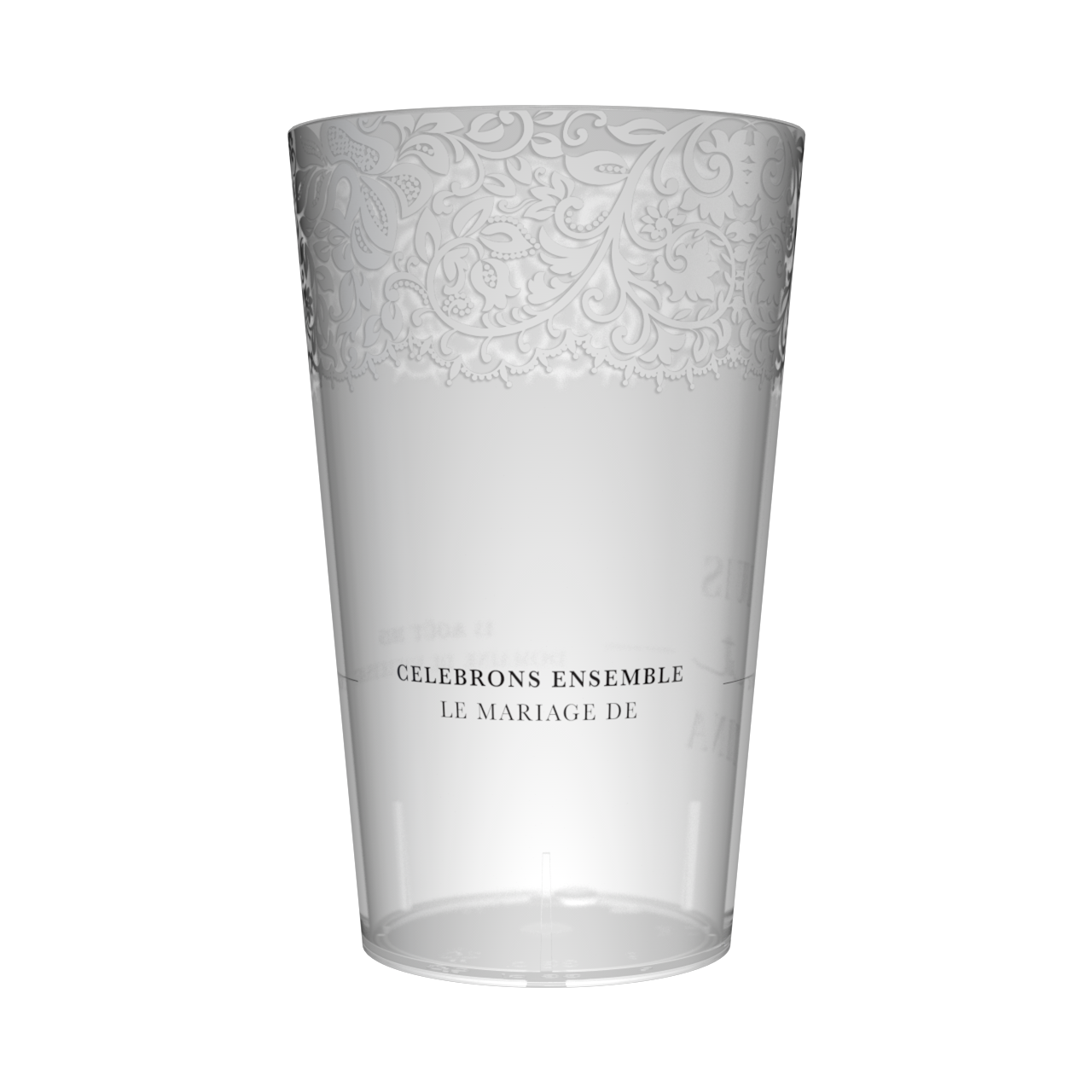 Gobelet personnalisé Mariage chic 3