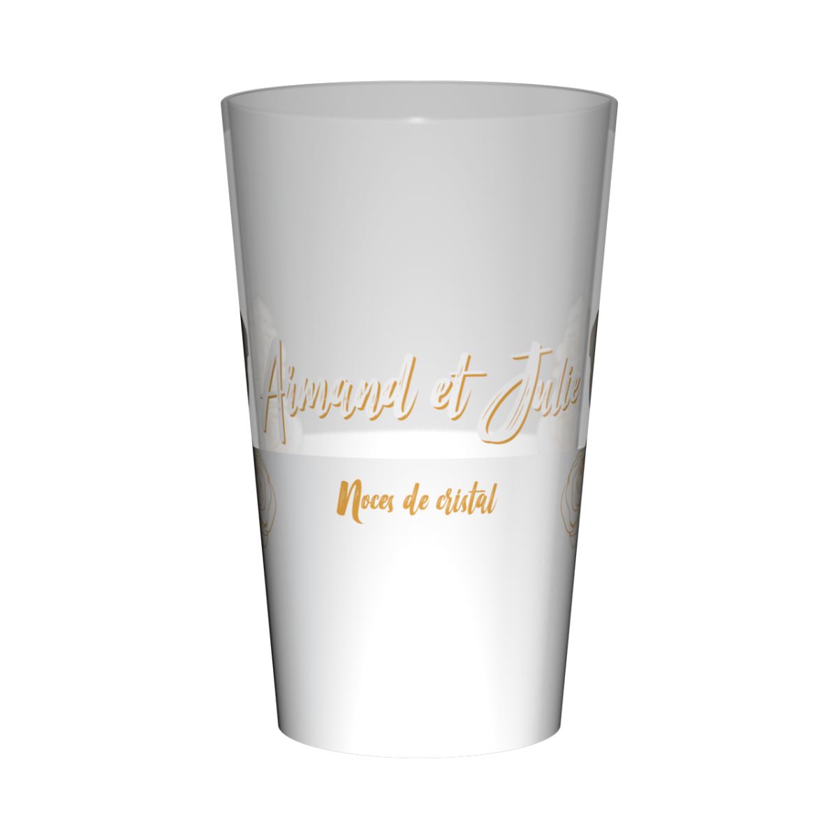 Gobelet personnalisé Noces de cristal