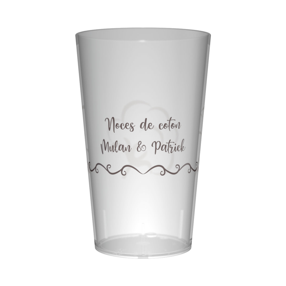Gobelet personnalisé Noces 1 an