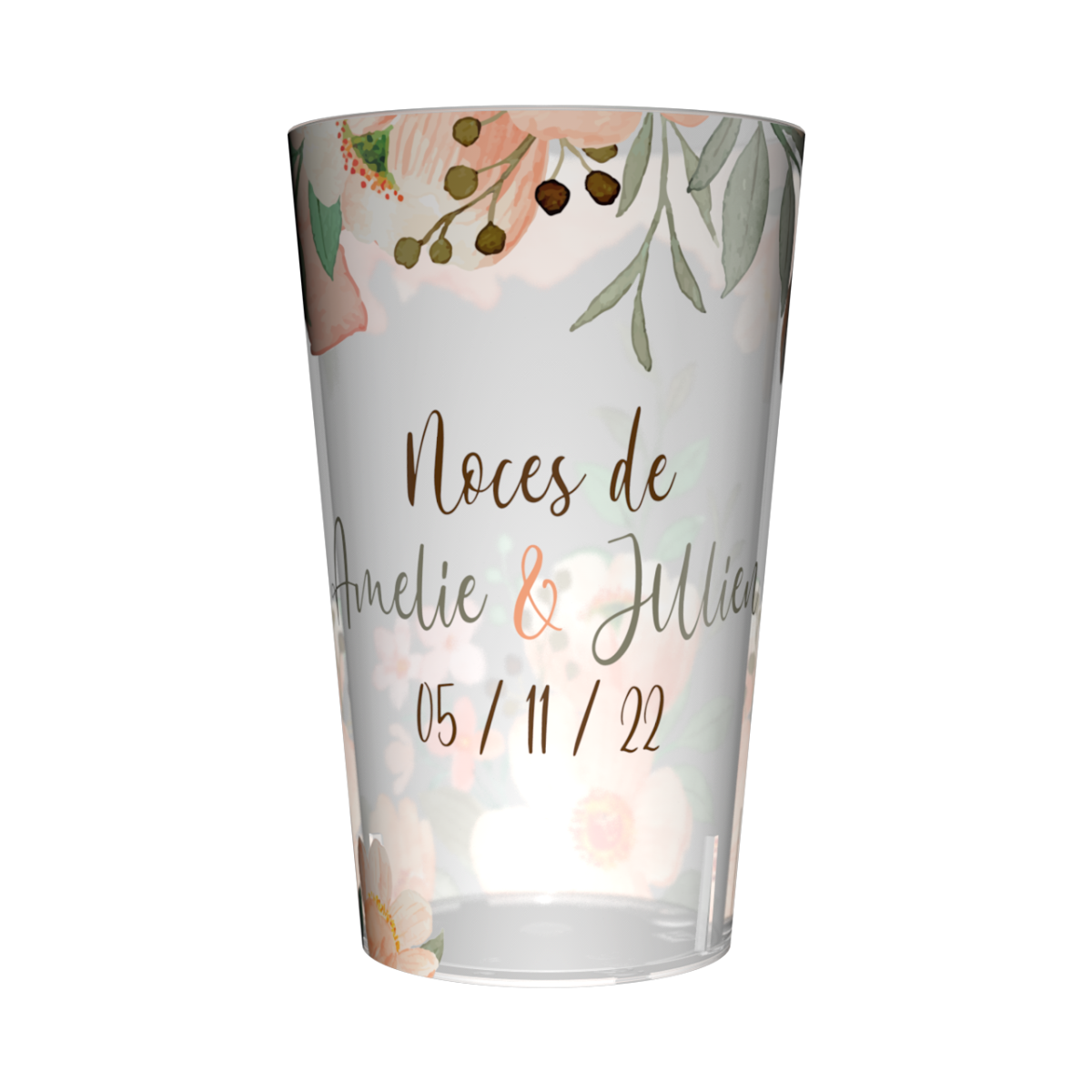 Gobelet personnalisé Noces de mariage