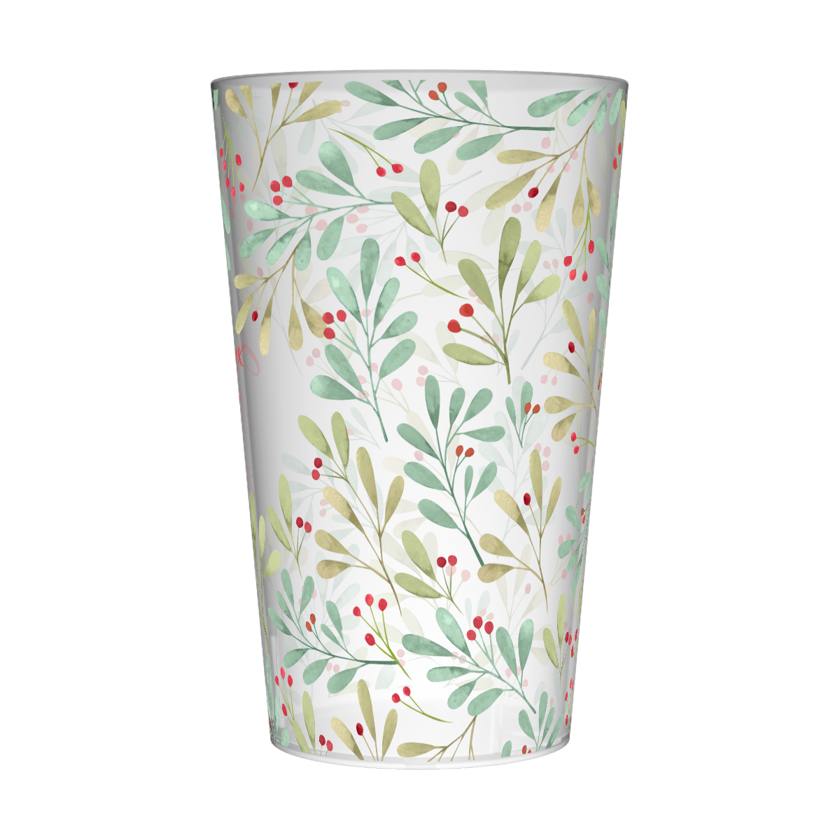 Gobelet personnalisé Noël Branche Houx 2