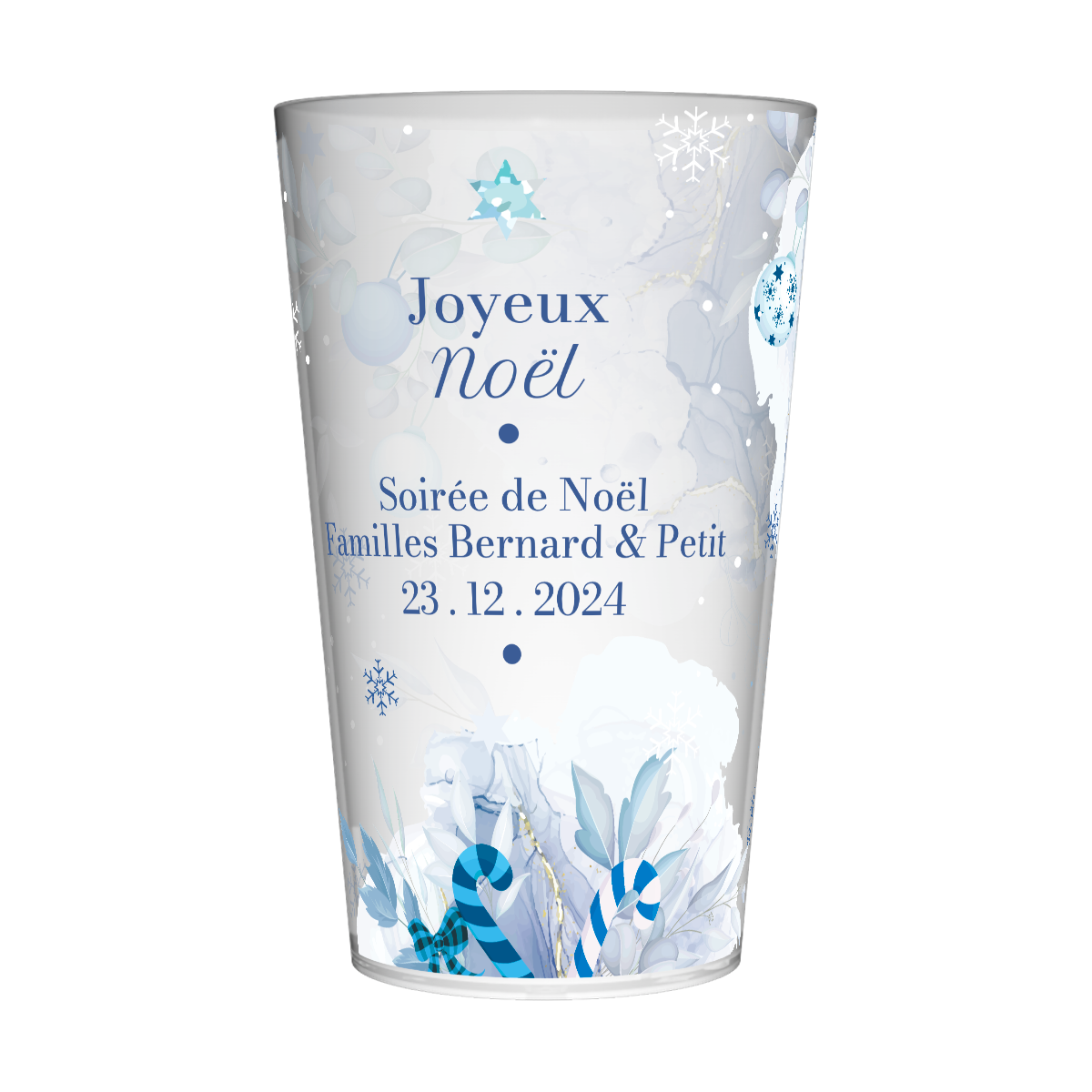 Gobelet personnalisé Noël Hivernal