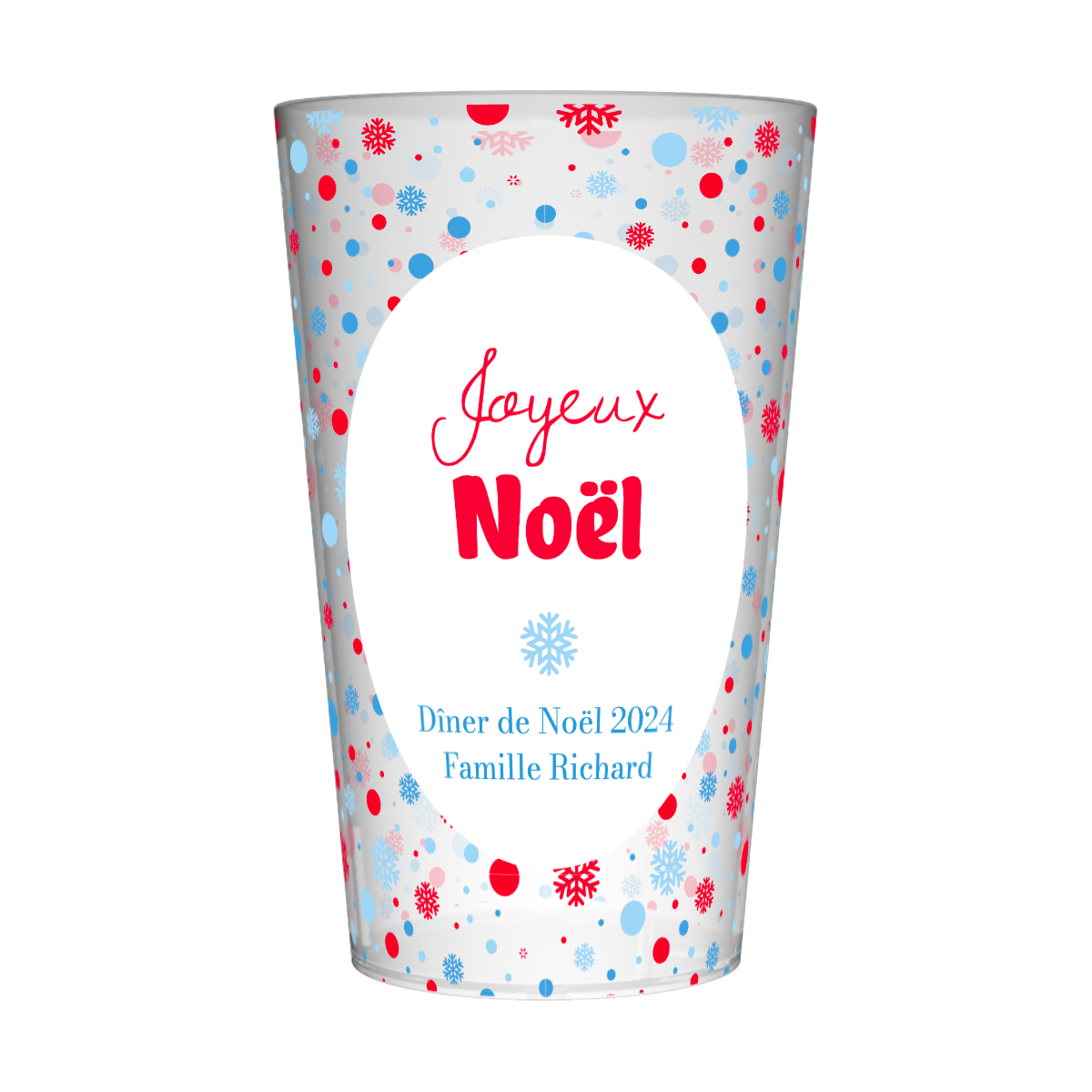 Gobelet personnalisé Noël Neige